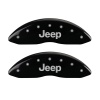 MGP Front set 2 Caliper Covers Engraved Front JEEP Black finish silver ch thumbnail 7