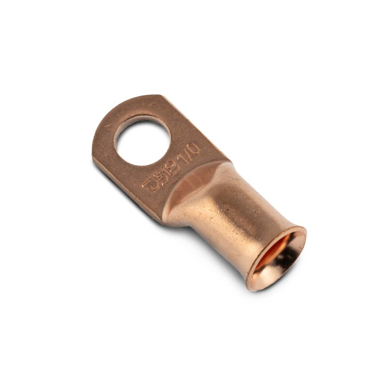 DS18 1/0-GA Copper Ring Terminals Pack of 10