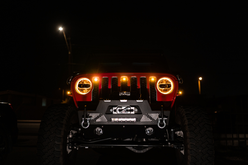2018+ Jeep JL Grill Amber Marker Lights - Image 7