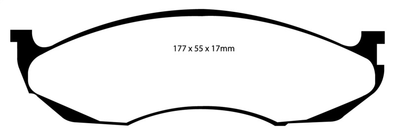EBC S13 Brake Pad and Rotor Kit (1x ebcDP41022R, 1x ebcRK1256) thumbnail 5