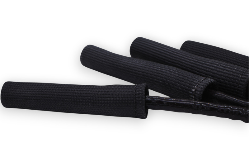 Granatelli 10-14 Ford 6.2L Perf Wire Set w/Inserts/Black Hi-Temp Jacket/Black Fire Sleeve