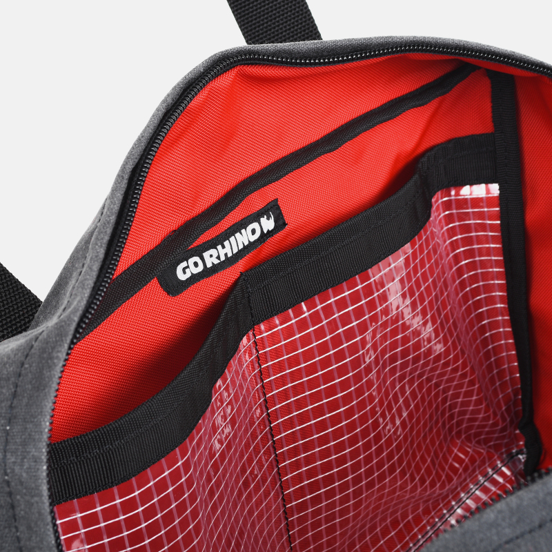 Go Rhino XVenture Gear Recovery Bag (7.5x11.5x18in. Closed) 12oz Waxed Canvas - Black thumbnail 4