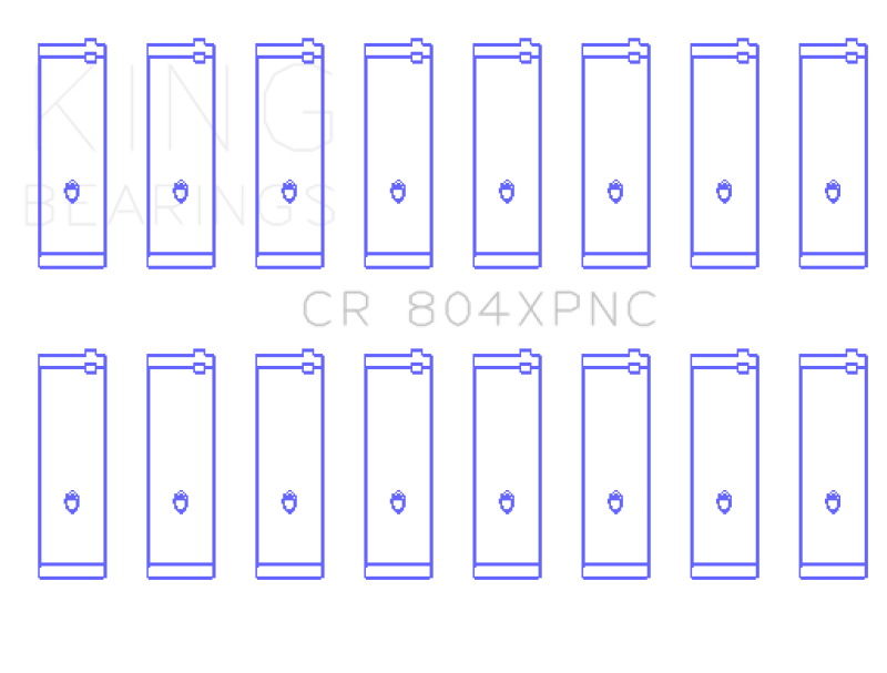 King Ford 260CI/289CI/302 5.0L Windsor (Size STDX) XP Tri-Metal Performance Connecting Rod Bearing thumbnail 4