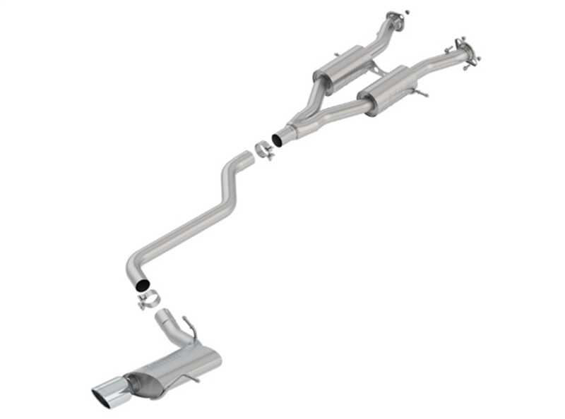 Borla 14-18 Jeep Grand Cherokee 3.6L A/T 4DR S-Type 2.5in Catback Exhaust w/Polished Tip thumbnail 5