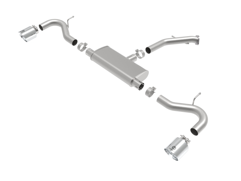 aFe Takeda Series 2.5in 409 SS Axle-Back Exhaust System Polished 18-20 Hyundai Elantra GT L4-1.6L(t) thumbnail 6