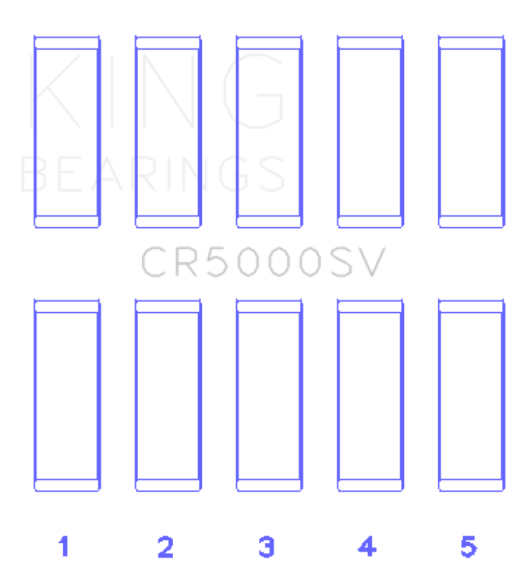 King Engine Bearings Audi CEPA/ CEPB (Size 0.25) Connecting Rod Bearing Set OE Replacement SP / SV