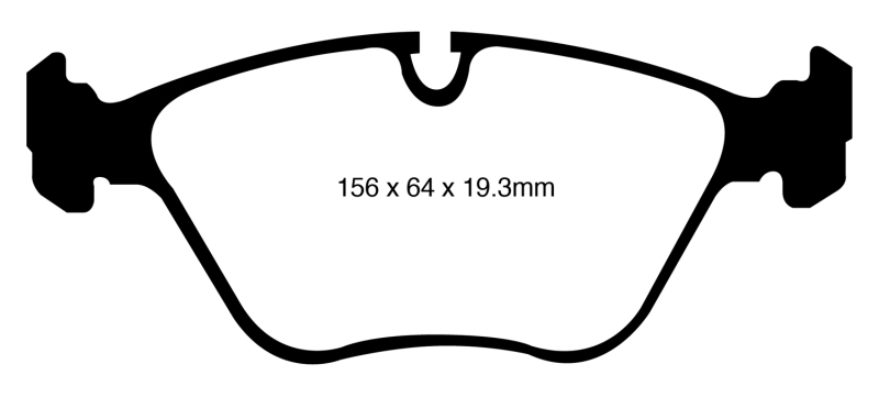 EBC 10-14 BMW X5 4.4 Twin Turbo (50) Redstuff Front Brake Pads thumbnail 2
