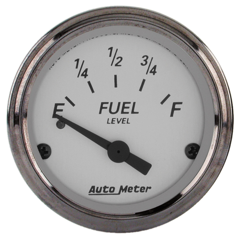 AutoMeter Gauge Fuel Level 2-1/16in. 0 Ohm(e) to 30 Ohm(f) Elec American Platinum thumbnail 4