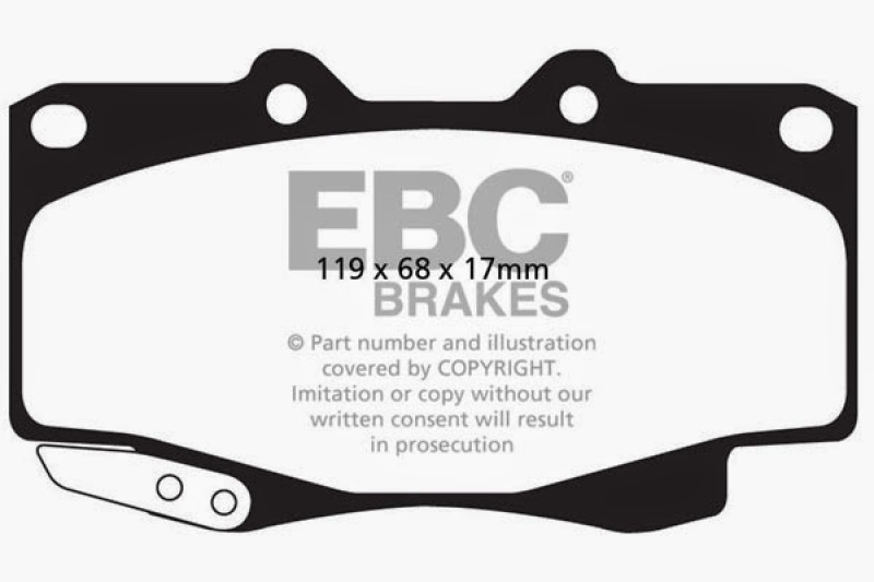EBC Brakes Bluestuff Street and Track Day Brake Pads thumbnail 3