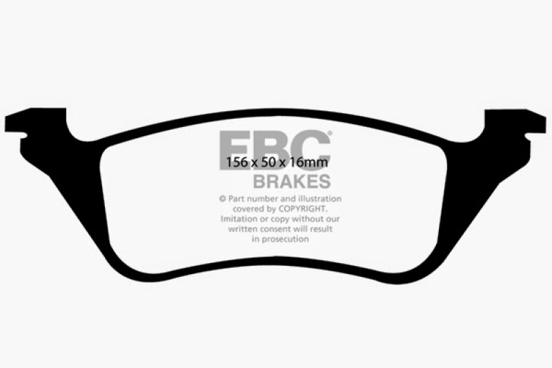 EBC 01-07 Chrysler Town & Country 3.3 Rear Rotors Ultimax2 Rear Brake Pads thumbnail 4