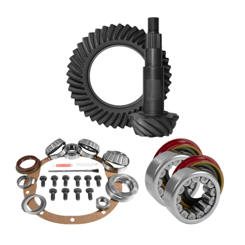 8.6" GM 4.56 Rear Ring & Pinion, Install Kit, Axle Bearing & Seal