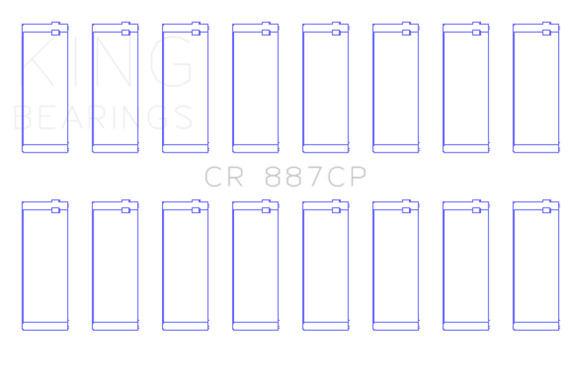 King Engine Bearings 00-03 Ford F-650/F-750 T444E Connecting Rod Bearing Set thumbnail 5