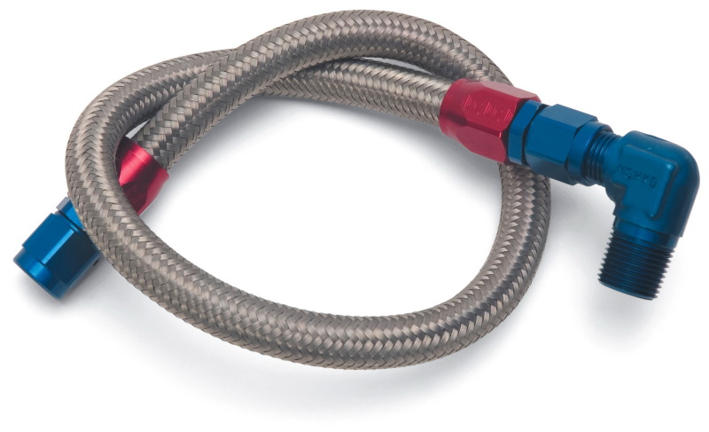 Edelbrock Fuel Line Braided Stainless for SBC ( Use w/ 8134 ) thumbnail 7