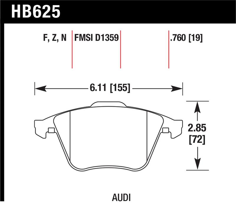 HAWK HPS 5.0 Brake Pad Sets