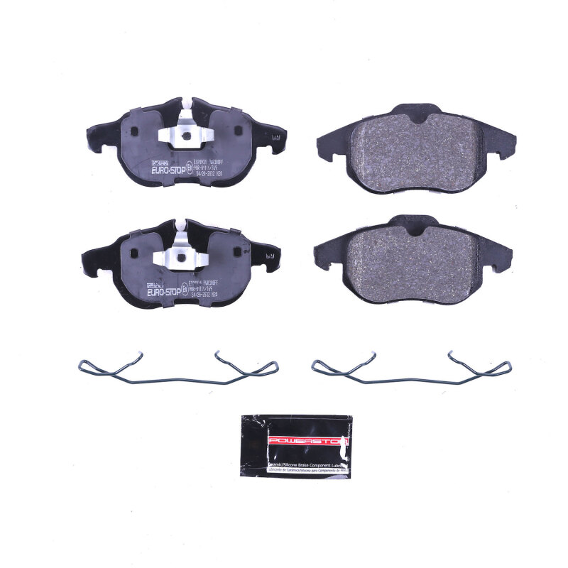 Power Stop 10-11 Saab 9-3X Euro-Stop ECE-R90 Front Brake Pads