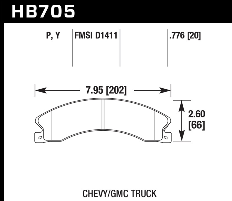 Hawk Chevy/GMC Express/Silverado/Savana/Sierra 15/25/35/4500 SuperDuty Rear LTS Brake Pads thumbnail 9
