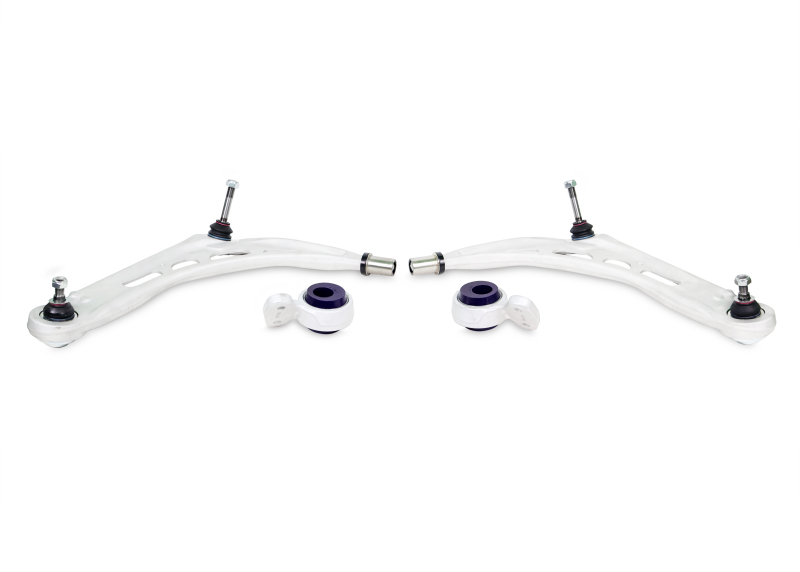 SuperPro 2000 BMW 323Ci Base Front Alloy Lower Control Arm Set (+Caster)