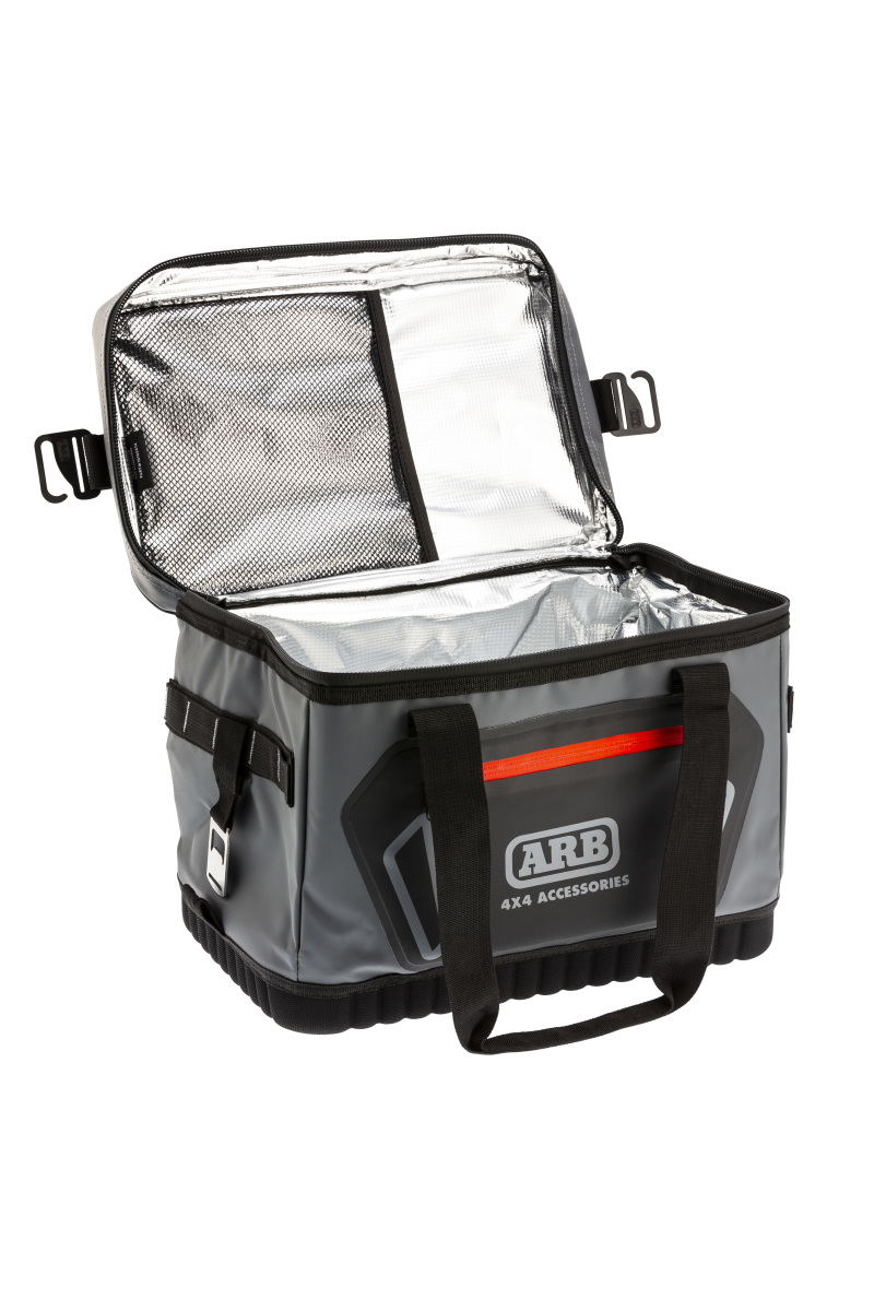 ARB Cooler Bag Charcoal w/ Red Highlights 15in L x 11in W x 9in H Holds 22 Cans thumbnail 4