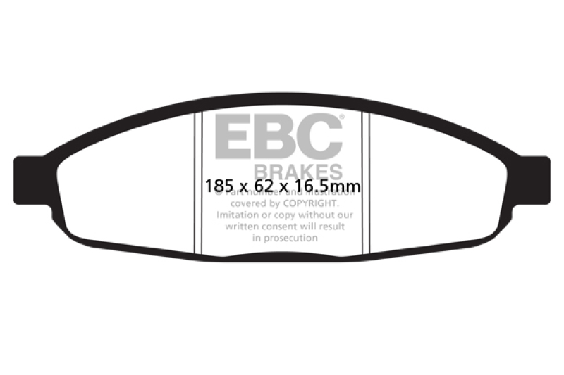 EBC 05-07 Chrysler Pacifica 3.5 Ultimax2 Front Brake Pads thumbnail 3