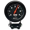 Autometer Black 2 5/8 inch 6000 rpm Tachometer Mini Tach Gauge thumbnail 6