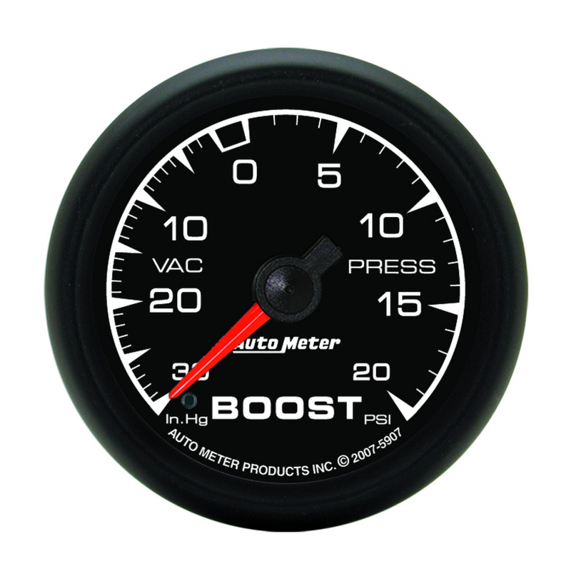 Autometer ES 52.4mm 30 In. HG/20 PSI Vacuum/Boost Gauge thumbnail 9