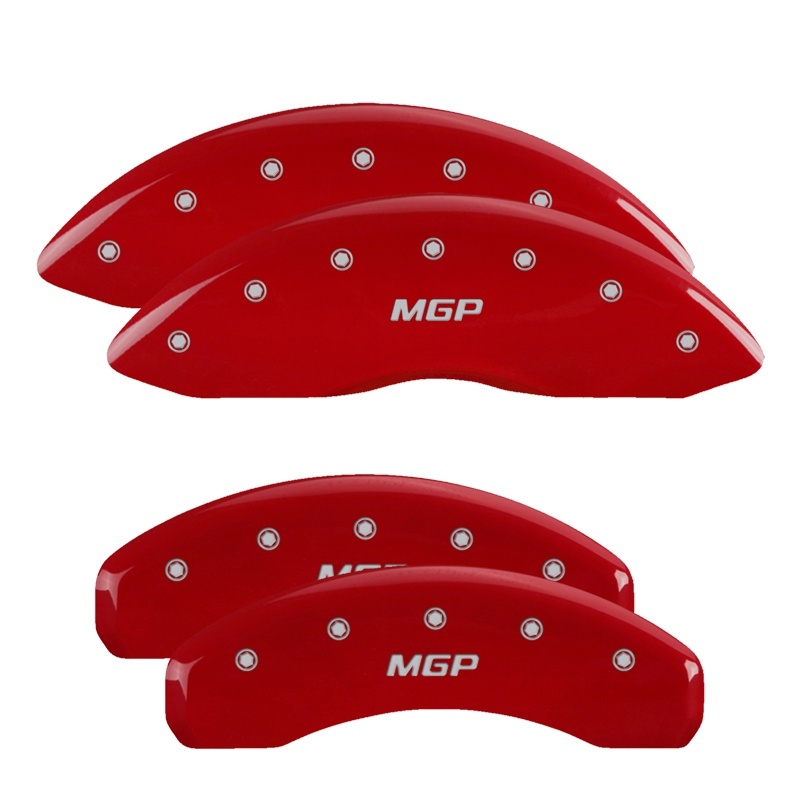 MGP 4 Caliper Covers Engraved Front Buick Rear Red Finish Silver Char 2017 Buick Cascada thumbnail 7
