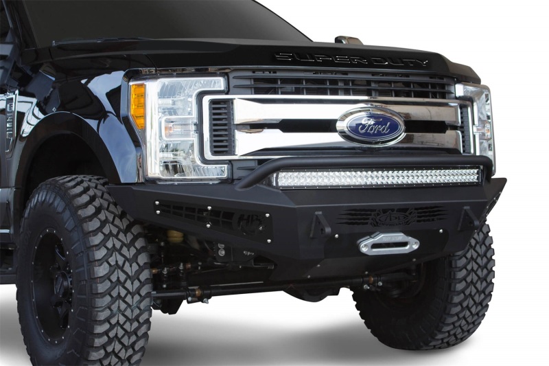 Addictive Desert Designs 17-18 Ford F-250 HoneyBadger Front Bumper w/ Winch Mount thumbnail 5