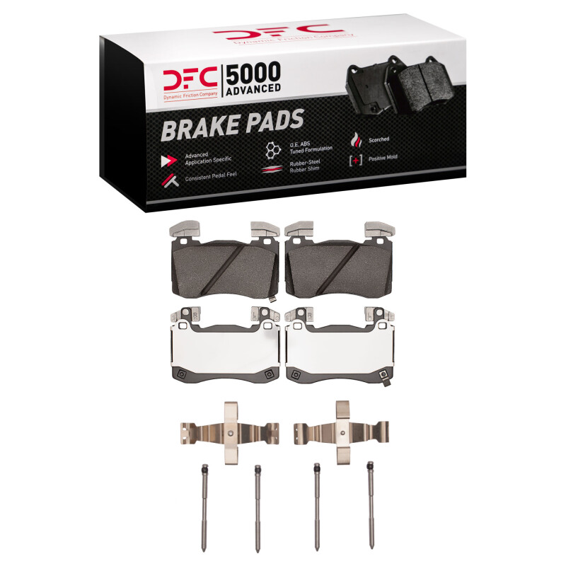 DFC 5000 Advanced Brake Pads - Low Metallic and Hardware Kit