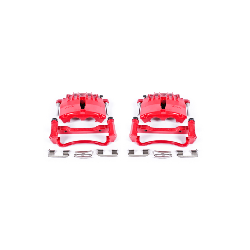 Power Stop 99-02 Ford Mustang Front Red Calipers w/Brackets - Pair thumbnail 2