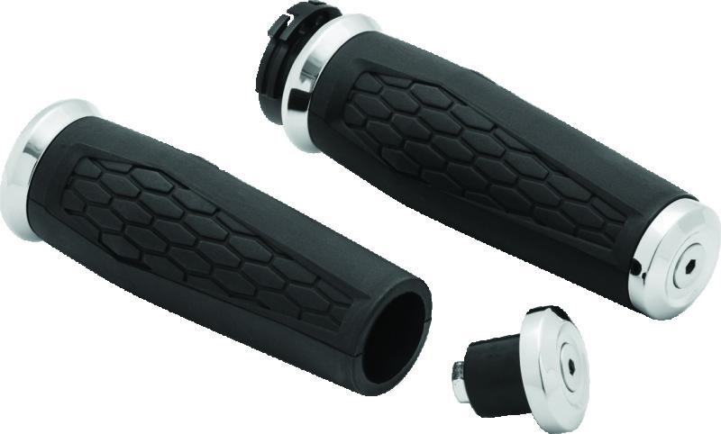 Kuryakyn Hex Grips Dual Cable Chrome
