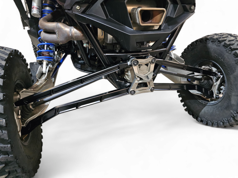 Elektric Offroad 2022+ Polaris Rzr Pro R Turbo R Billet High Clearance Radius Rods Anodized Blk thumbnail 2