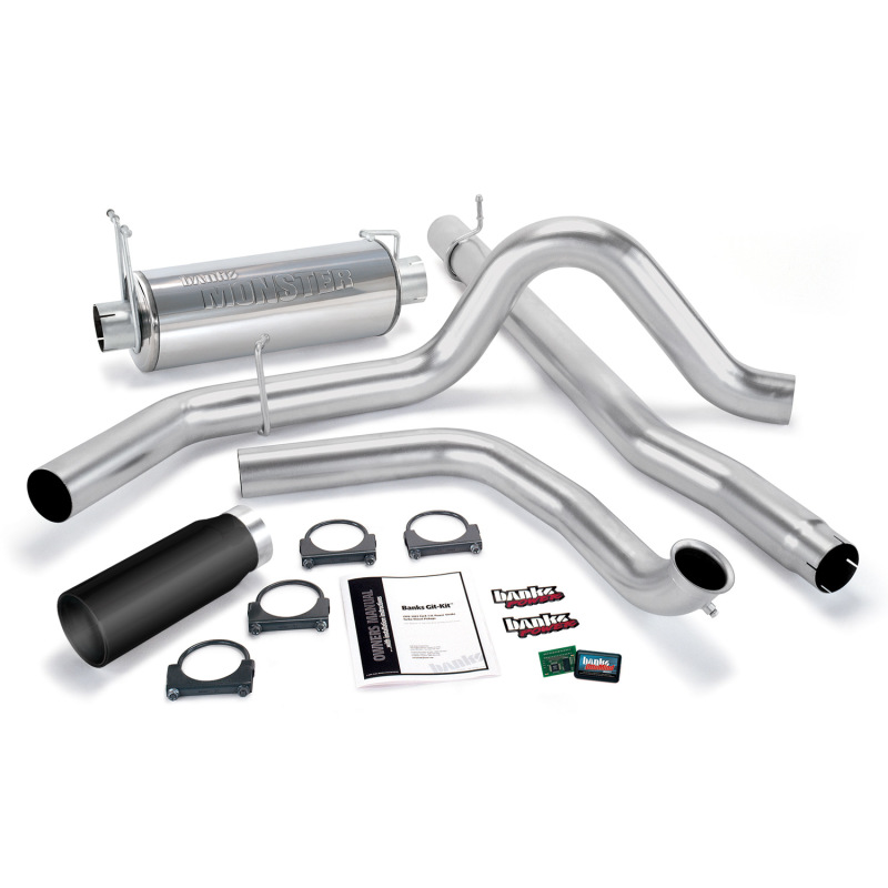 Banks Power 01-03 Ford 7.3L w/Cat Conv Git-Kit - SS Single Exhaust w/ Black Tip
Power/Efficiency Sys