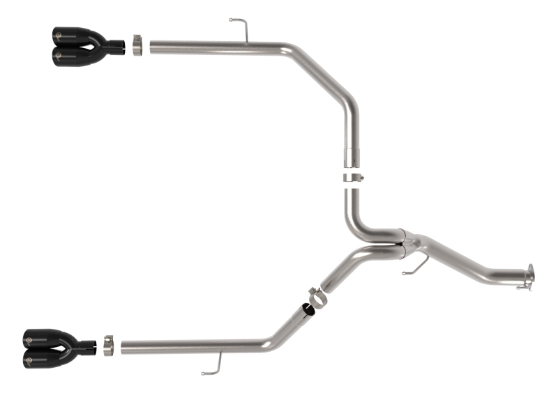 aFe Vulcan Series 3in 304SS DPF-Back 21 Jeep Gladiator V6-3.0L (td) Dual Black Tip thumbnail 9