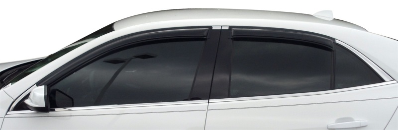AVS 13-15 Chevy Malibu Ventvisor Outside Mount Window Deflectors 4pc - Smoke thumbnail 4