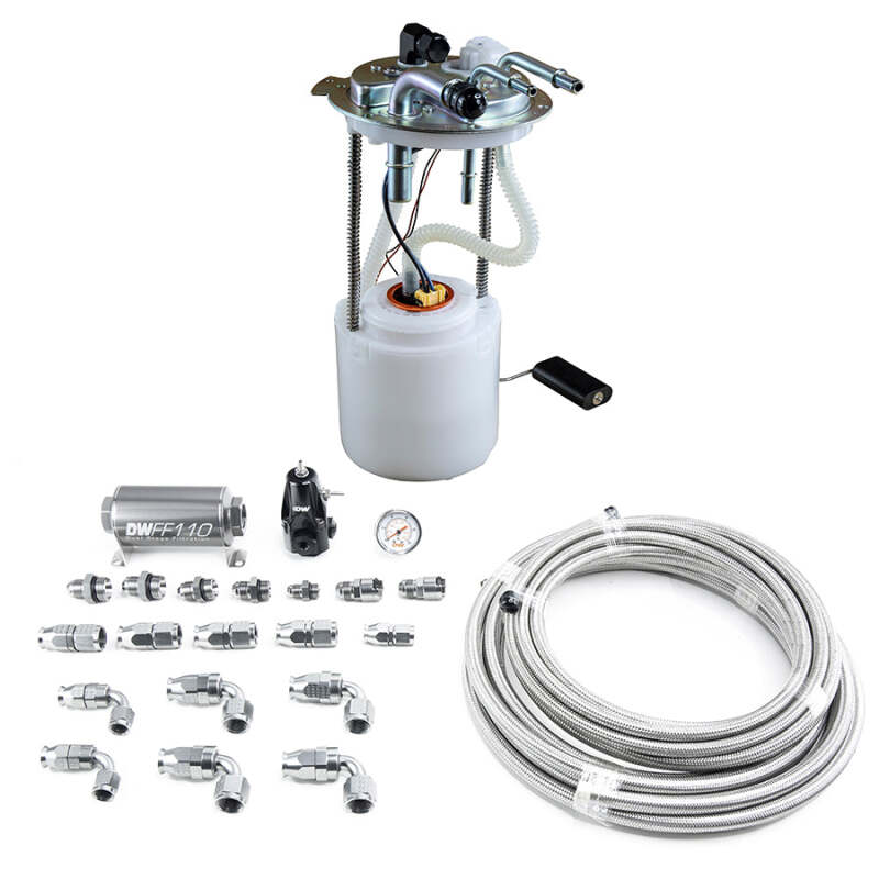 DeatschWerks 05-19 Yukon/Tahoe/Suburban DW400 Pump Module and Return SS PTFE Plumbing Kit thumbnail 2
