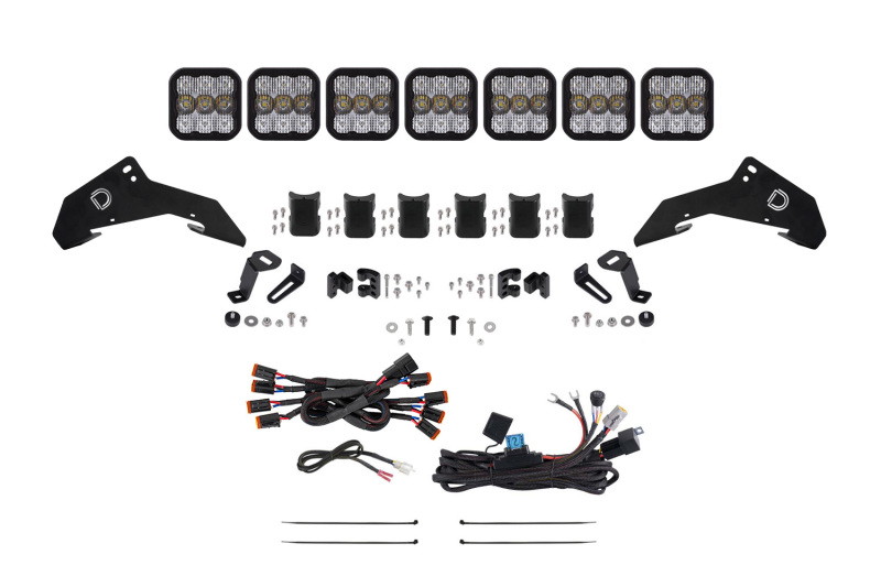 Diode Dynamics 19-25 Honda Talon SS5 Roof CrossLink Lightbar Pro Kit w/ Cool White Lens
