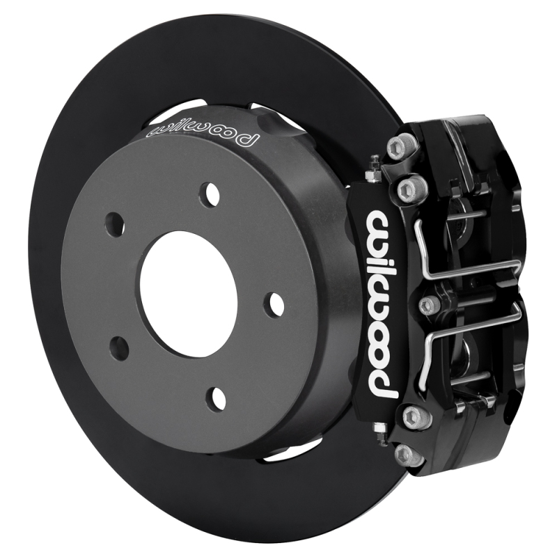 Wilwood 22-24 Polaris RZR Turbo/ Pro R 5-Lug Rear Big Brake Kit - Black Powder Coat