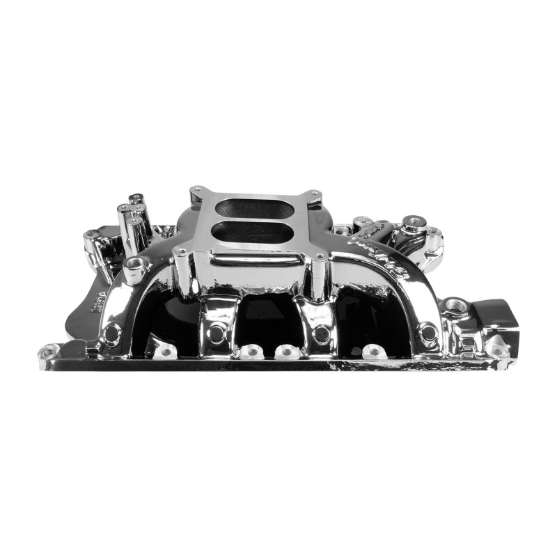 Edelbrock Performer RPM Air-Gap Intake Manifolds 7581-CP Manifold, Air Gap, Dual Plane, Chrome Plasma Coated, Natural, Square Bore, Ford, 351W, Each thumbnail 6