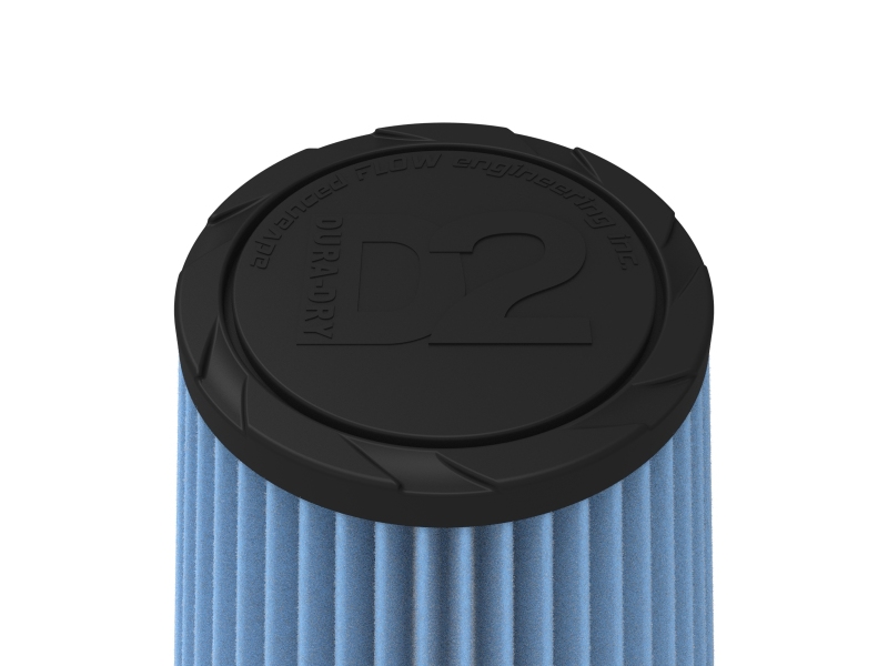 aFe POWER Universal Clamp-On Air Filter w/ D2 Dura-Dry Media - 4in F x 6in B x 4in T x 7in H