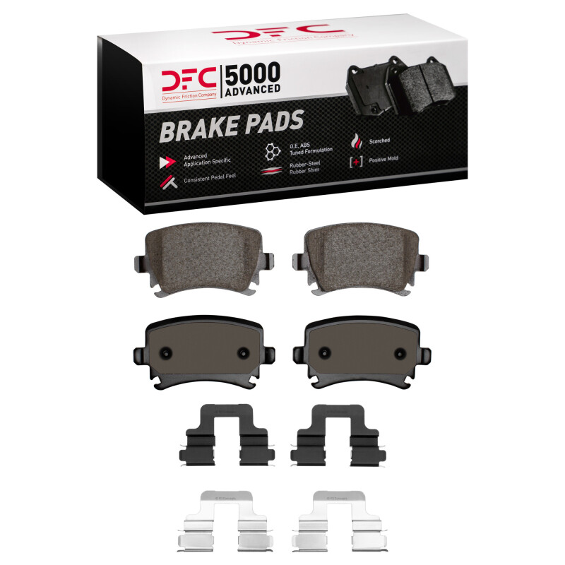 DFC 5000 Advanced Pads - Low-Metallic and Hardware Kit