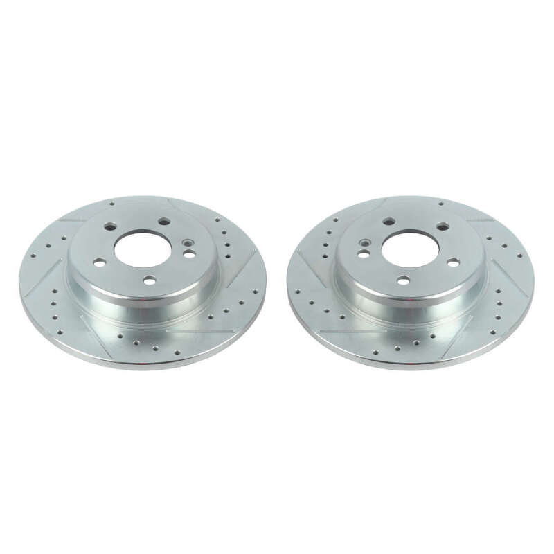 Power Stop 17-18 Mercedes-Benz C300 Rear Evolution Drilled & Slotted Rotors - Pair
