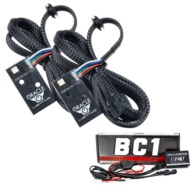 Oracle 14-21 Infiniti Q50 RGB+W Headlight DRL Upgrade Kit - ColorSHIFT w/ BC1 Controller thumbnail 3