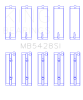 King Engine Bearings Honda R16A/ R18A 2006- Current (Size 0.25) Main Bearing Set thumbnail 7