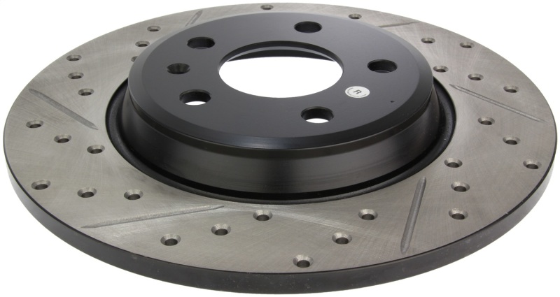 StopTech Power Slot 09-10 Audi A4/A4 Quattro / 08-10 A5 / 10 S4 Rear Right Drilled & Slotted Rotor thumbnail 5