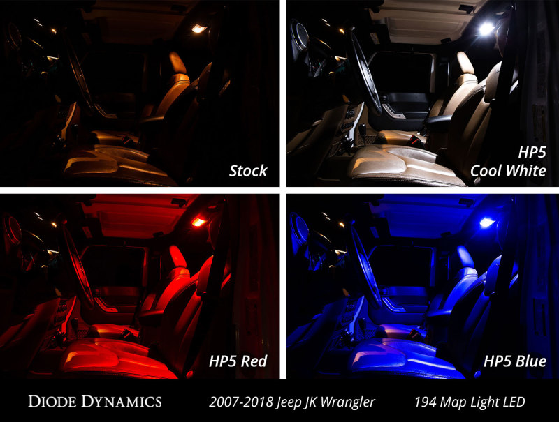 Diode Dynamics Wrangler JK 4dr Interior Kit Stage 1 - Blue thumbnail 4