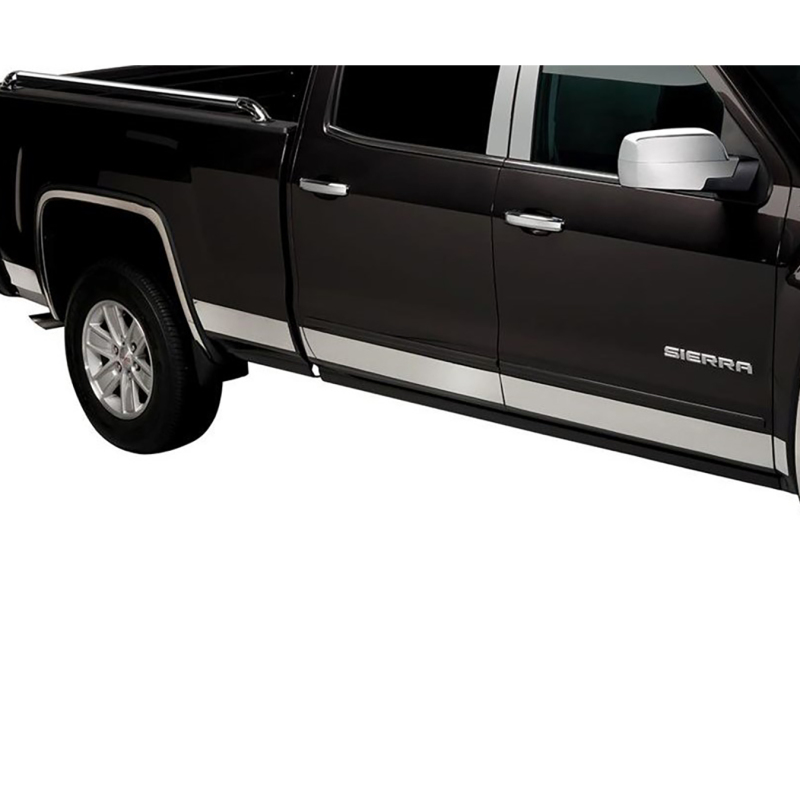 Putco 14-18 Chevy Silverado LD - Crew Cab - 5.5in Bed - 10pcs Pro Stainless Steel Rocker Panels thumbnail 2
