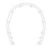 Cometic Chevrolet Gen-1 Small Block V8 .031in Fiber Timing Cover Gasket thumbnail 7