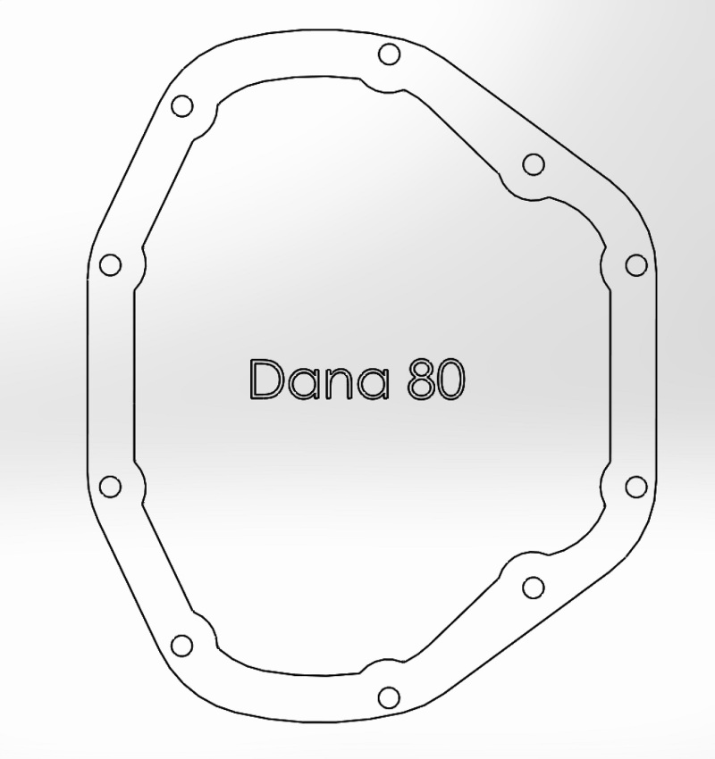 aFe Rear Differential Cover (Raw; Street Series); Dodge Diesel Trucks 94-02 L6-5.9L (td) thumbnail 5