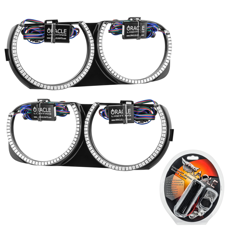 Oracle 15-21 Dodge Challenger Pre-Installed Halo Headlight Bezel - ColorSHIFT thumbnail 2