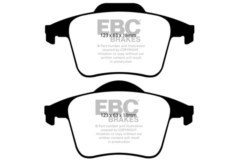 EBC 03-07 Volvo XC90 2.5 Turbo Ultimax2 Rear Brake Pads thumbnail 2